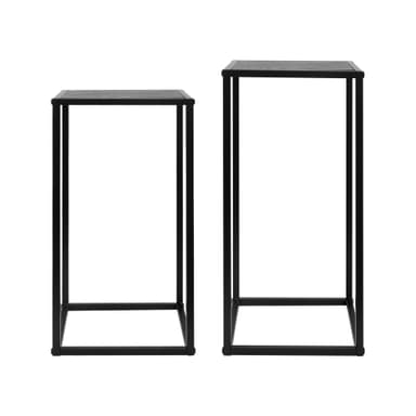 ML-Design Set med 2 pallar för blommor och växter, 24x50x24cm / 27x60x27cm