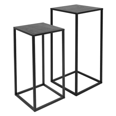 ML-Design Set med 2 pallar för blommor och växter, 24x50x24cm / 27x60x27cm
