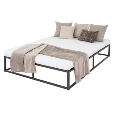 ML Design Metal Bed 140x200cm stålram med slitsad ram, antracit