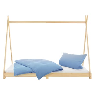 ML-Design BäddTipi 90 x 200 cm med slitsad ram, natur