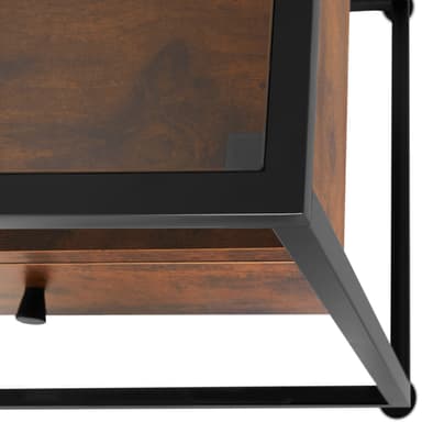tectake Konsolbord Reading 101,5x41,5x80,5cm - Industriellt mörkt trä, rustikt