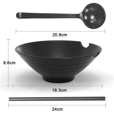 Ramenskålset i 6 delar med 1000 ml kapacitet