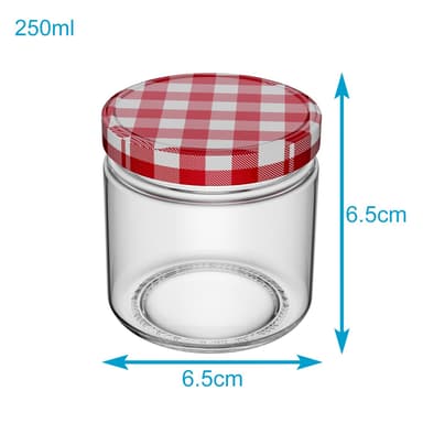 25x Konserveringsburk 150 ml Små glasburkar syltburkar