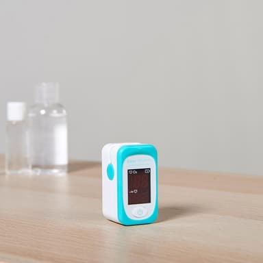 Taurus Fingertopps Puls och Oximeter Rhythm Vit