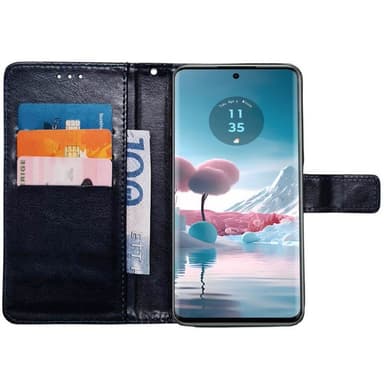 Plånboksfodral 3-kort Motorola Edge 40 Neo - Mörkblå