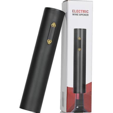Elektrisk flasköppnare utan batterier Svart