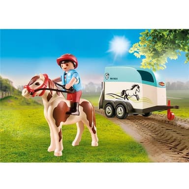 Playmobil Bil med hästtrailer