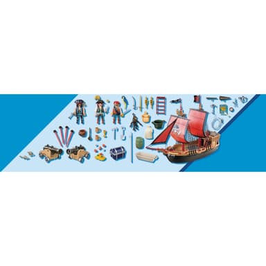Playmobil Piratskepp med dödskallar