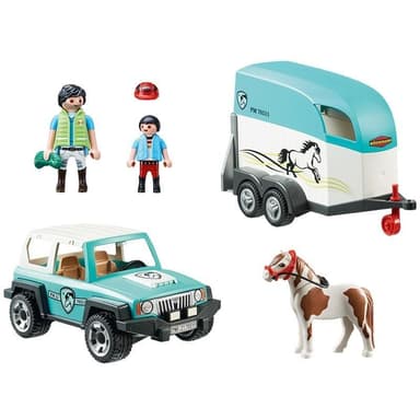 Playmobil Bil med hästtrailer