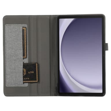 Samsung Galaxy Tab A9+ Vikbart fodral korthållare Tygtextur
