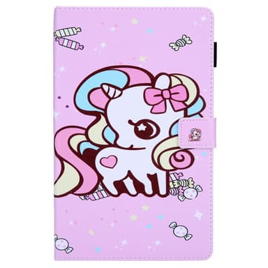 Samsung Galaxy Tab A9 Vikbart fodral korthållare - Candy Horse