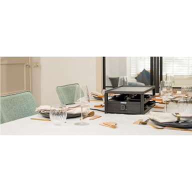 Princess Raclette 162655  Black Steel Raclette för 8pers