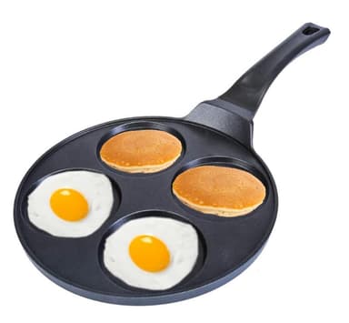 Cheffinger Plättpanna för 4st plättar/ägg, 26 cm