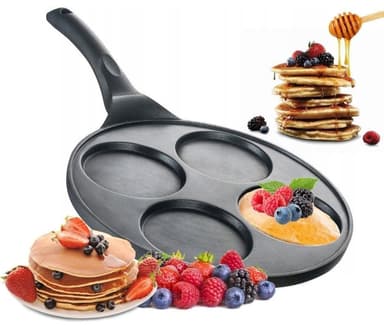 Cheffinger Plättpanna för 4st plättar/ägg, 26 cm