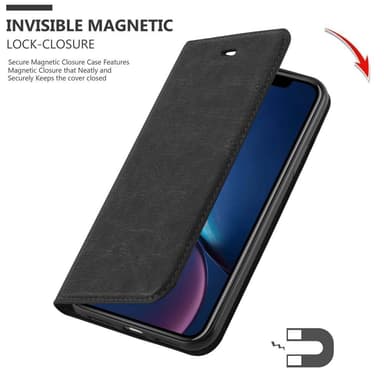 iPhone XR Plånboksfodral Skal (Svart)