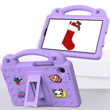 Till Samsung Galaxy Tab A9 EVA Foam Stand Skal Fodral - Lila