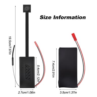 Smartphone-anslutning Fjärrstyrd Spion Kamera HD 1080P trådlös