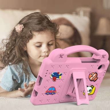 Till Samsung Galaxy Tab A9 EVA Foam Stand Skal Fodral - Rosa