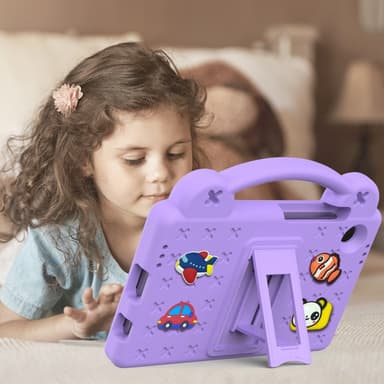 Till Samsung Galaxy Tab A9 EVA Foam Stand Skal Fodral - Lila