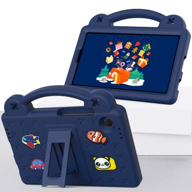 Till Samsung Galaxy Tab A9 EVA Foam Stand Skal Fodral - MörkBlå