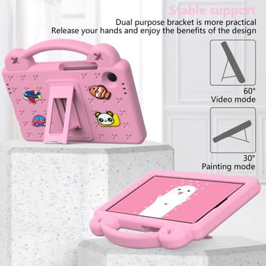 Till Samsung Galaxy Tab A9 EVA Foam Stand Skal Fodral - Rosa