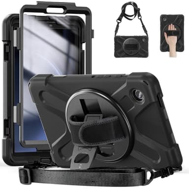 Samsung Galaxy Tab A9 Heavy Duty Armor skal med axelrem
