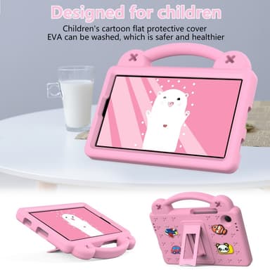 Till Samsung Galaxy Tab A9 EVA Foam Stand Skal Fodral - Rosa