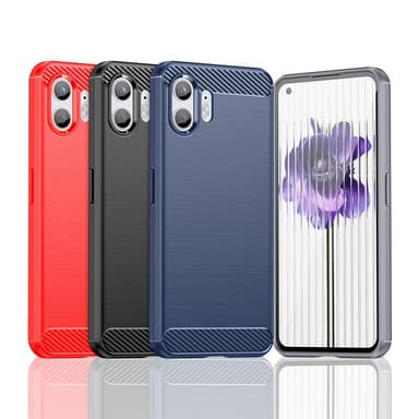 SKALO Nothing Phone (2) Armor Carbon Stöttåligt TPU-skal - Blå
