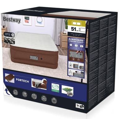 Bestway AlwayzAire Luftmadrass 2.03m x 1.52m x 51cm