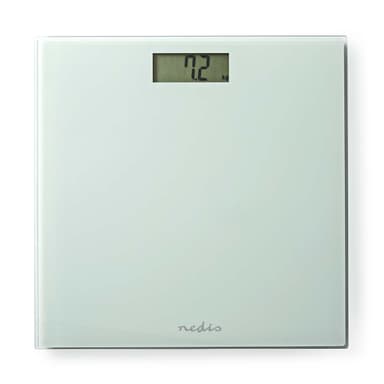 Nedis Personvåg | Digital | Vit | Härdat Glas | Maximal vägningskapacitet: 150 kg