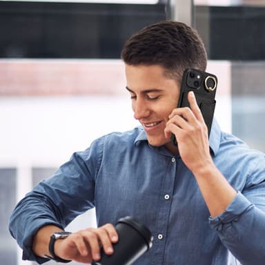Multifunktionellt telefonfodral med korthållarställ för iPhone iPhone