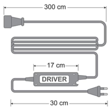 Utomhus LED-dimmer inkl fjärrkontroll, upp till 1000W