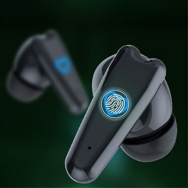 Bluetooth 5.3 In-Ear Hörlurar + Hjärta Laddningsfodral - Svart