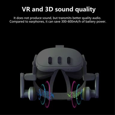 Meta Quest 3 FIIT VR T300 Plus Pannband Frontskydd Hörselkåpor