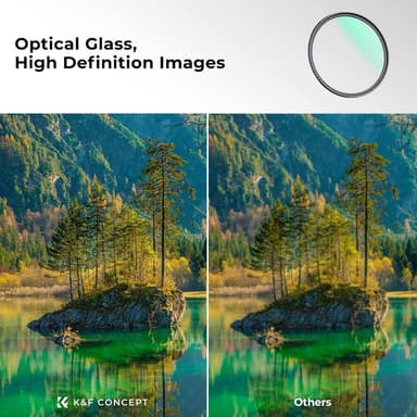 UV-filter för kamera / Linsskydd Transparent+svart 62 mm