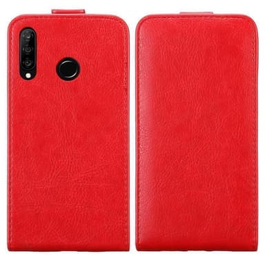 Huawei P30 LITE Flipfodral Skal (Röd)