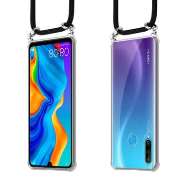 Huawei P30 LITE Skal Fodral Kedja (Svart)