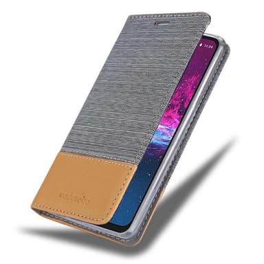 Motorola ONE ACTION Plånboksfodral Skal (Grå)