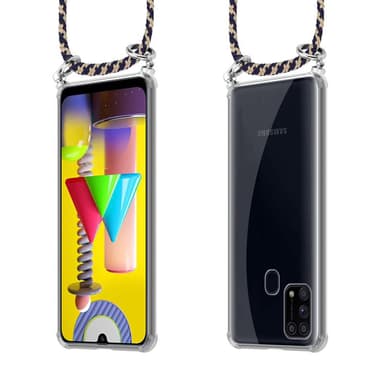 Samsung Galaxy M31 Skal Fodral Kedja (Blå)
