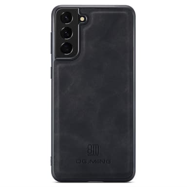 DG.MING Samsung S24 Premium PU-Läder Hybrid Skal - Svart