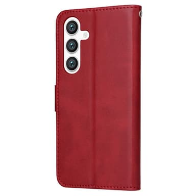 SKALO Samsung S24 PU-Läder Plånboksfodral - Röd