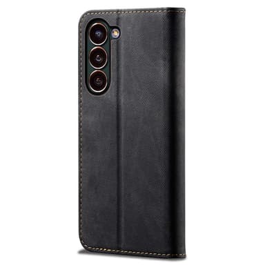 SKALO Samsung S24 Jeans Plånboksfodral - Svart