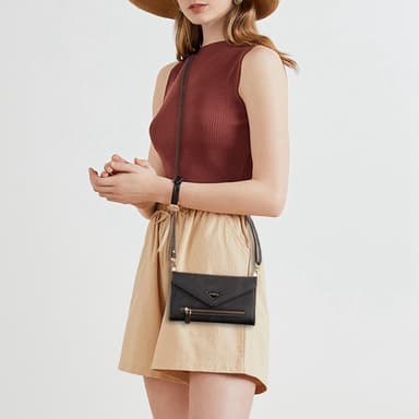SKALO Samsung S24 Ultra Evelope Clutch 8-Fack - Svart