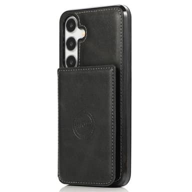 SKALO Samsung S24 PU Läder Skal med Plånbok - Svart