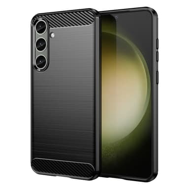 SKALO Samsung S24+ Armor Carbon Stöttåligt TPU-skal - Svart