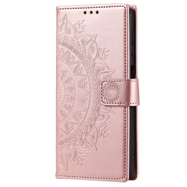 SKALO Samsung S23 FE Mandala Plånboksfodral - Roséguld