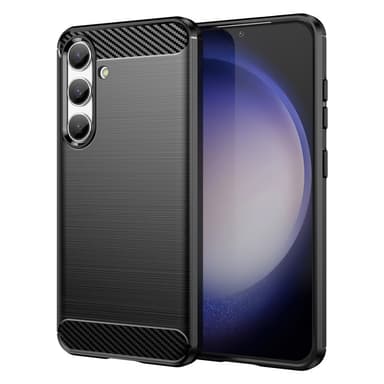 SKALO Samsung S24 Armor Carbon Stöttåligt TPU-skal - Svart