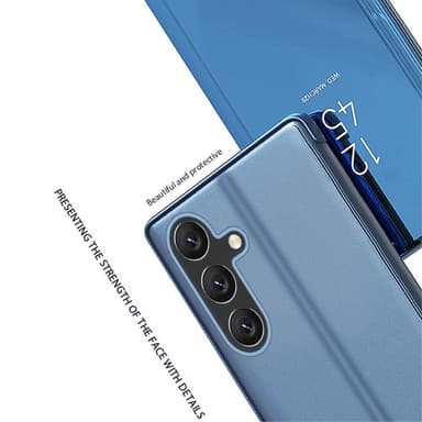 SKALO Samsung A05s 4G Clear View Spegel fodral - Blå