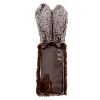 SKALO Samsung S24 3D Soft Furry Bunny Ears Skal - Vit