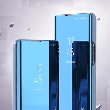 SKALO Samsung S24+ Clear View Spegel fodral - Lila
